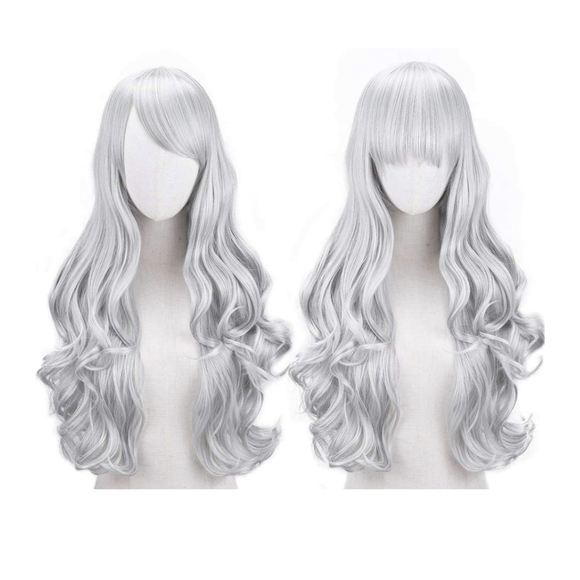 🆕️Long Wavy Heat Resistant Wig w Bangs - Picture 3 of 5